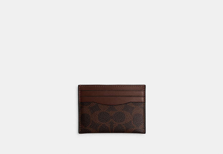 Coach Card Case In Signature -Signature /Maple