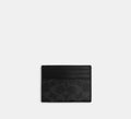 Coach Card Case In Signature -Signature /Black Signature