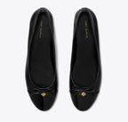 TORY BURCH CAP-TOE BALLET   -    Perfect Black