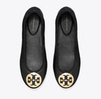 TORY BURCH REVA TRAVEL BALLET  -  Perfect Black / Gold