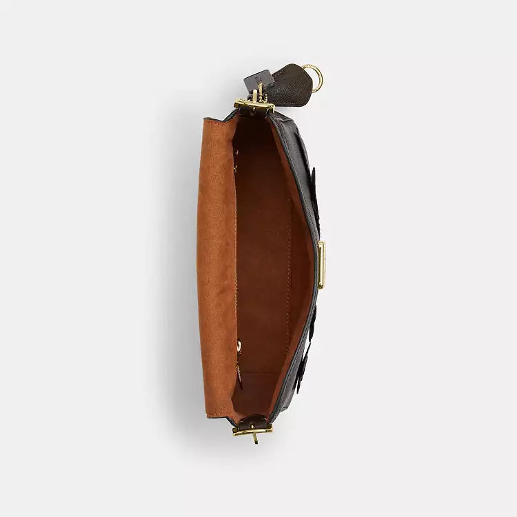Coach Etta Small Flap Shoulder Bag  -  Gold/Maple