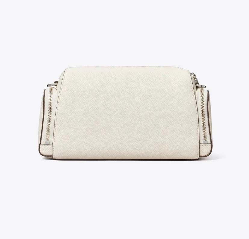 TORY BURCH PERRY VOYAGER CROSSBODY BAG  -  light cream