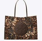 TORY BURCH ELLA PRINTED TOTE  -  fall fawn