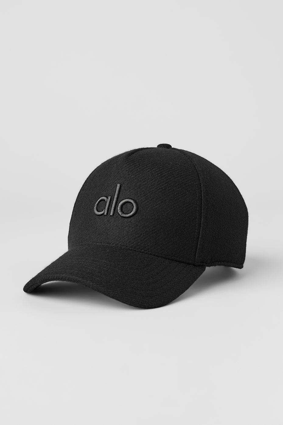 Alo Yoga Wool Blend District Trucker Hat  -  Black