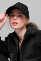 Alo Yoga Wool Blend District Trucker Hat  -  Black