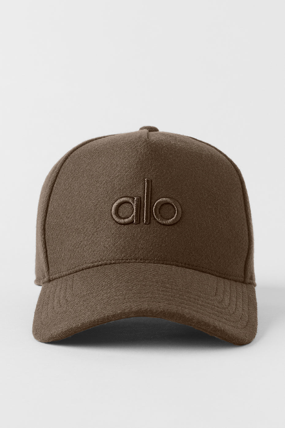Alo Yoga Wool Blend District Trucker Hat  -  Espresso