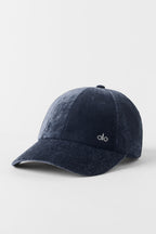 Alo Yoga Velvet Off-Duty Cap  -  Navy