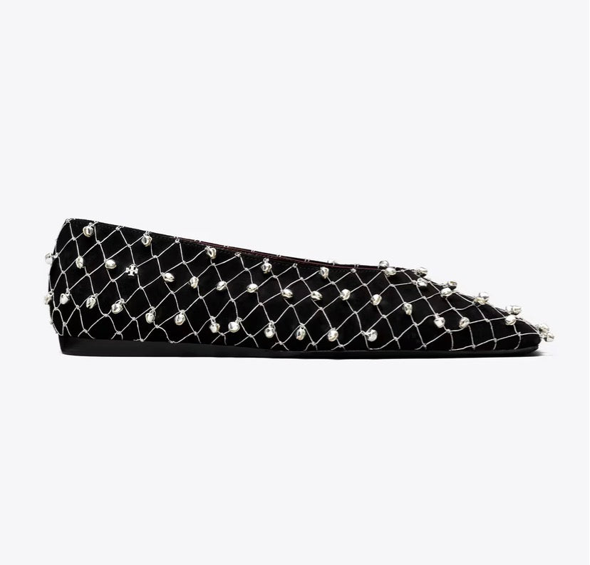 TORY BURCH BELL FLAT   -  Perfect Black