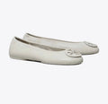 TORY BURCH REVA TRAVEL BALLET  -  DOVE GRAY