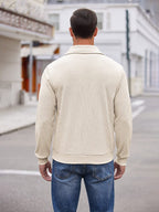 Lässig Corduroy Polo Collar Pullover (US Only)