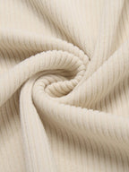 Lässig Corduroy Polo Collar Pullover (US Only)