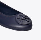 TORY BURCH REVA TRAVEL BALLET  -  NEW NAVY