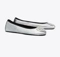 TORY BURCH REVA TRAVEL BALLET  -  Silver
