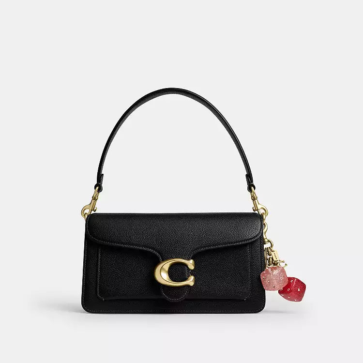 Coach Dice Bag Charm - Gold/Pink Multi