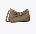 TORY BURCH ROMY ZIP TOP CROSSBODY  -  wild mushroom