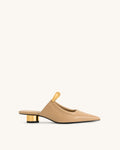 JW PEI Helena Weave Pierced Mules  - Khaki