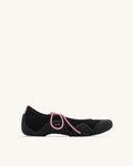 JW PEI Caitlin Lace-up Ballerina Sneakers - Black