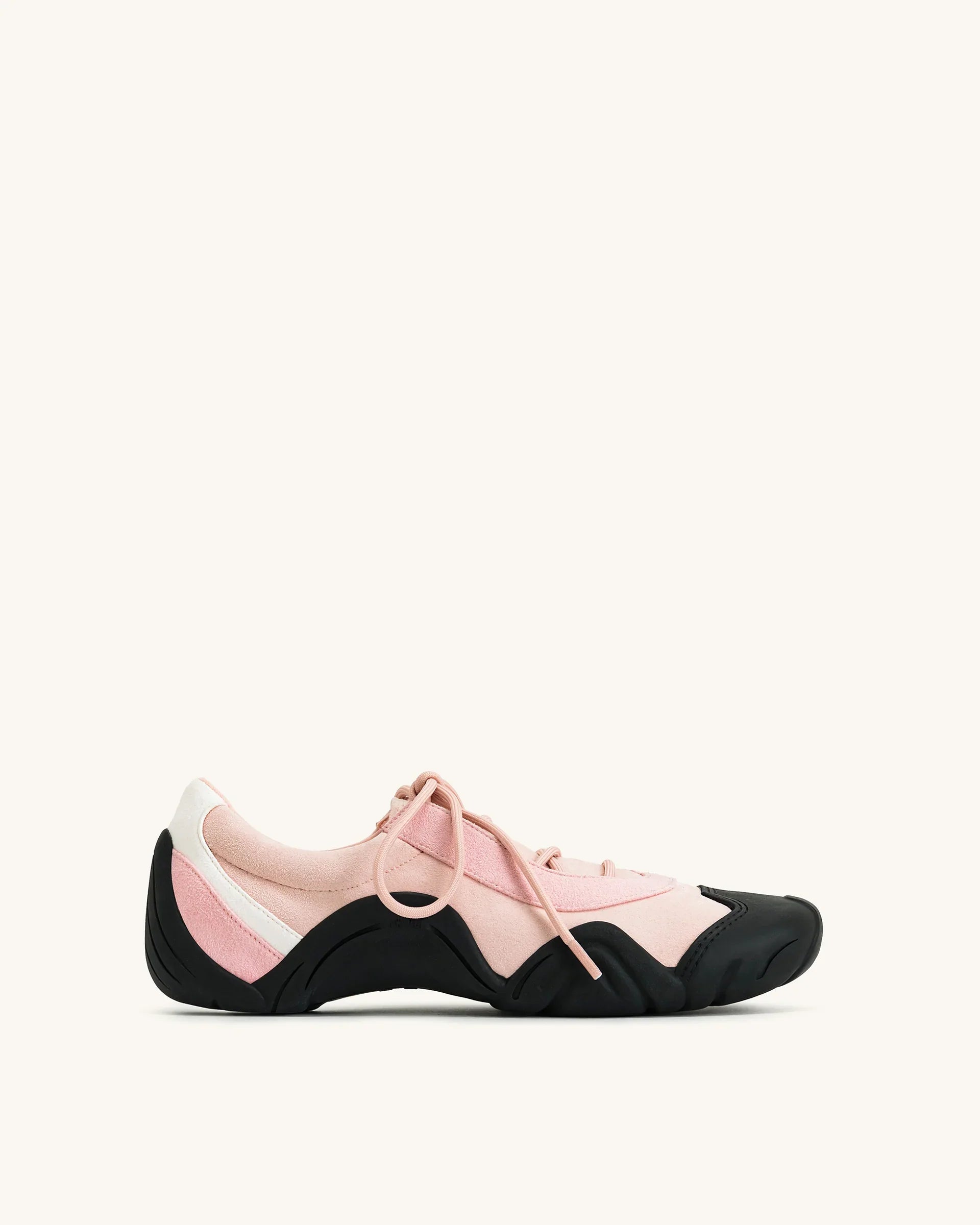 JW PEI Caitlin Lace-up Ballerina Sneakers - Pink