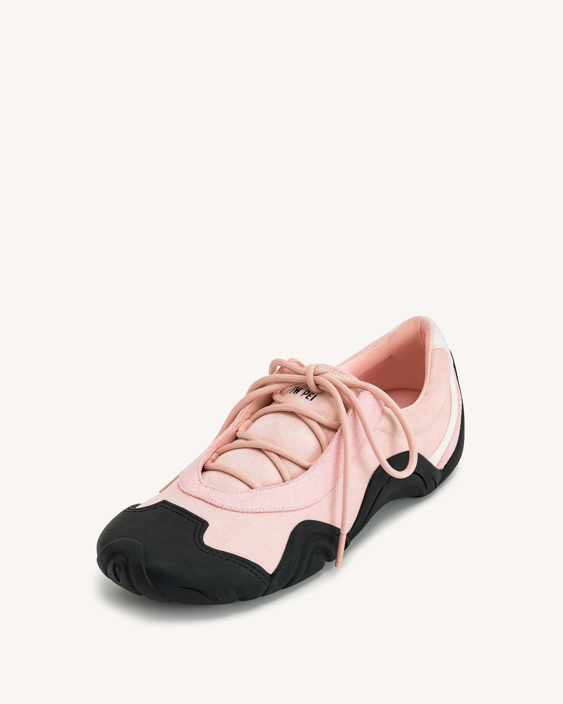 JW PEI Caitlin Lace-up Ballerina Sneakers - Pink