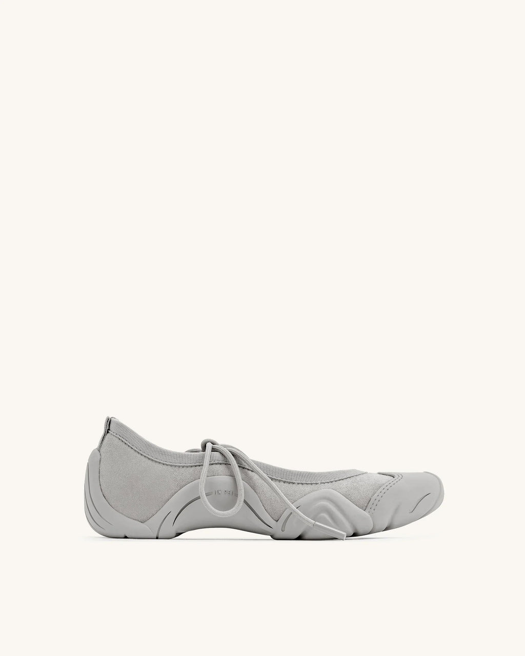 JW PEI Caitlin Lace-up Ballerina Sneakers - Grey