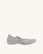JW PEI Caitlin Lace-up Ballerina Sneakers - Grey