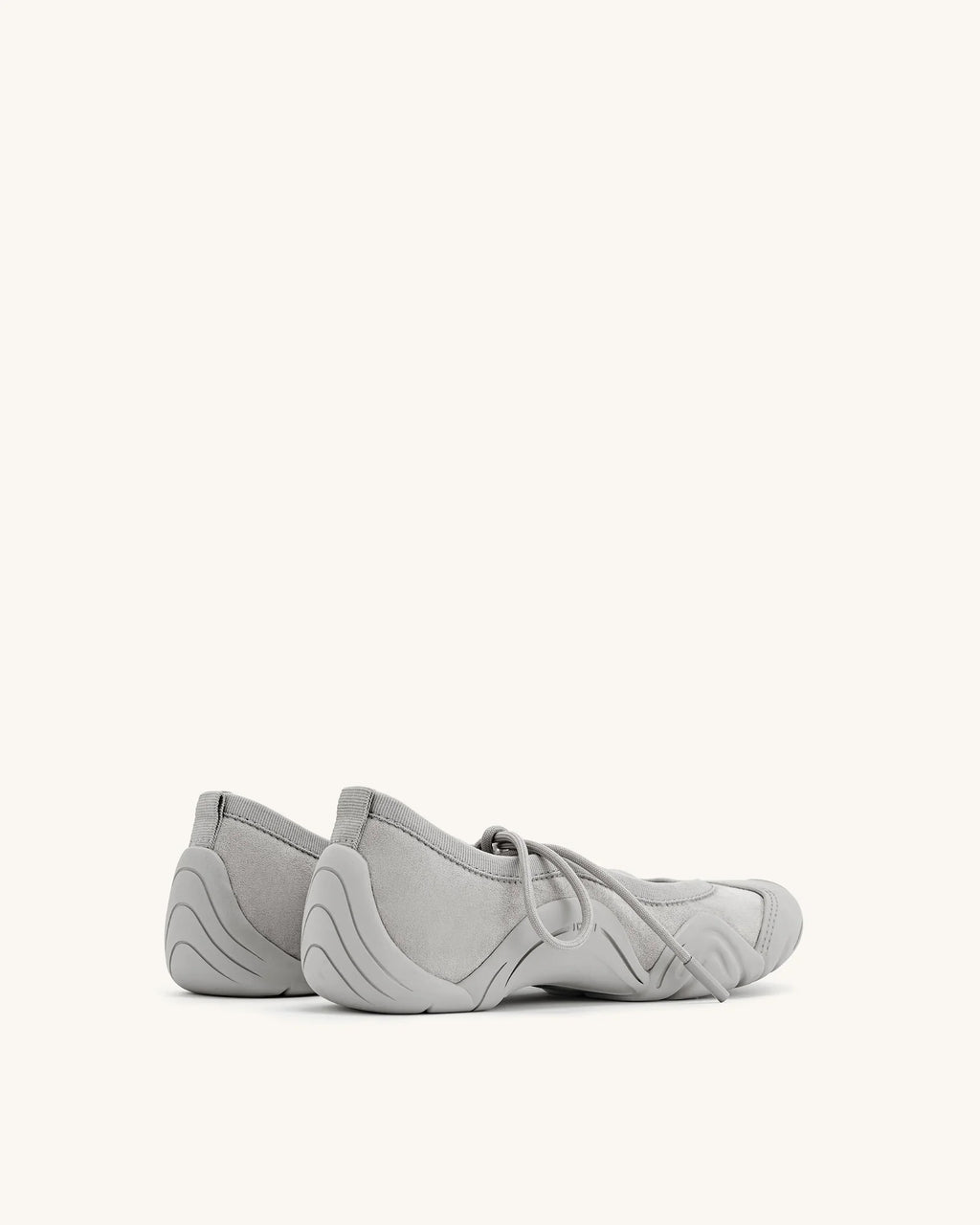 JW PEI Caitlin Lace-up Ballerina Sneakers - Grey