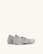 JW PEI Caitlin Lace-up Ballerina Sneakers - Grey