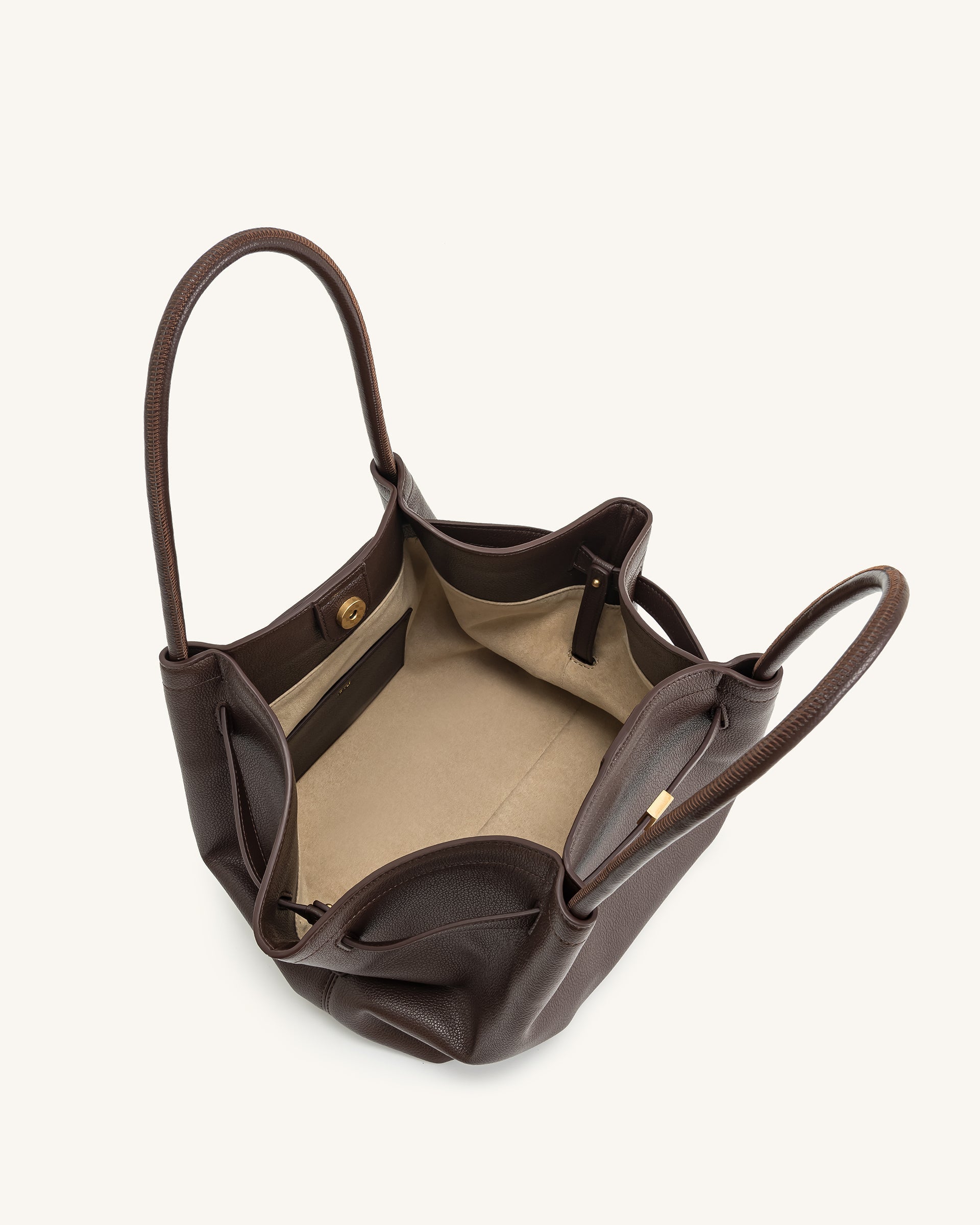 JW PEI Hana Medium Tote Bag - Dark Brown