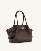 JW PEI Hana Medium Tote Bag - Dark Brown