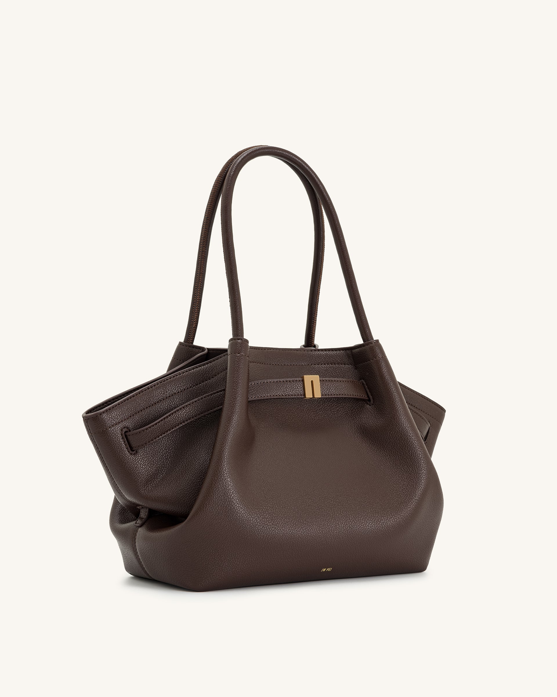 JW PEI Hana Medium Tote Bag - Dark Brown