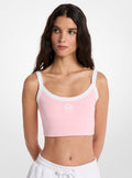 Michael Kors Stretch Knit Sports Bra-CARNATION