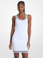 Michael Kors Textured Knit Mini Dress-WHITE