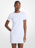Michael Kors Logo Jacquard Dress-WHITE