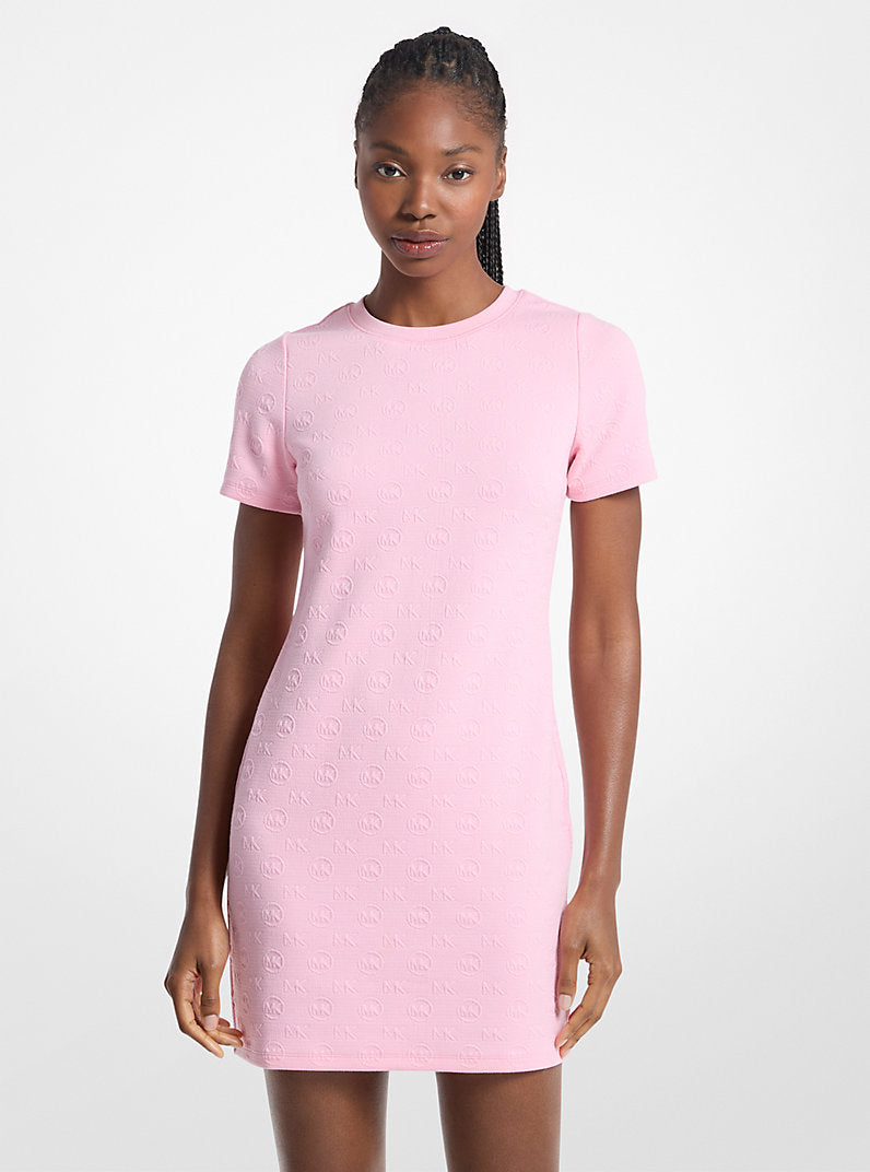 Michael Kors Logo Jacquard Dress-CARNATION