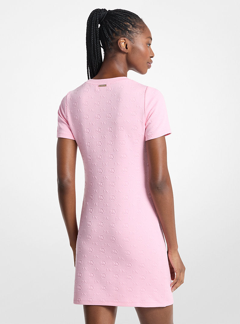 Michael Kors Logo Jacquard Dress-CARNATION