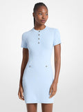 Michael Kors Viscose Blend Mini Dress-PASTEL BLUE
