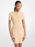 Michael Kors Viscose Blend Mini Dress-BUFF