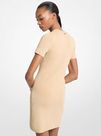 Michael Kors Viscose Blend Mini Dress-BUFF