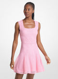 Michael Kors Lace Mini Dress-CARNATION