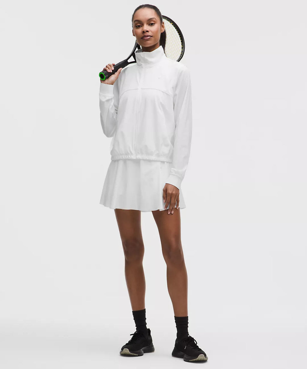 Lululemon Court Rival Tennis Track Jacket-White/White