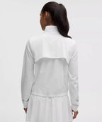 Lululemon Court Rival Tennis Track Jacket-White/White