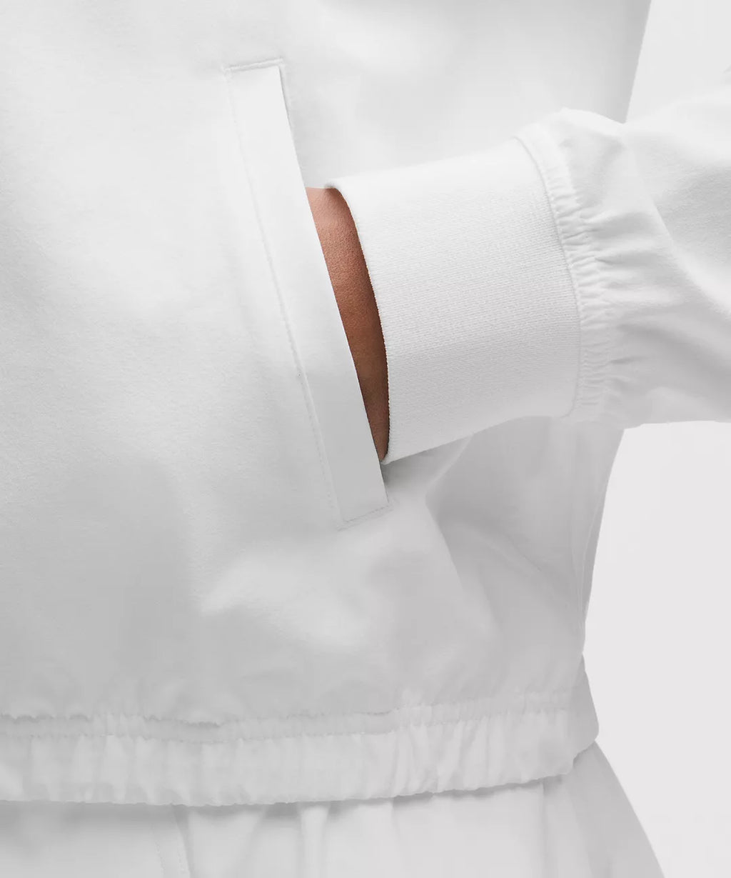 Lululemon Court Rival Tennis Track Jacket-White/White