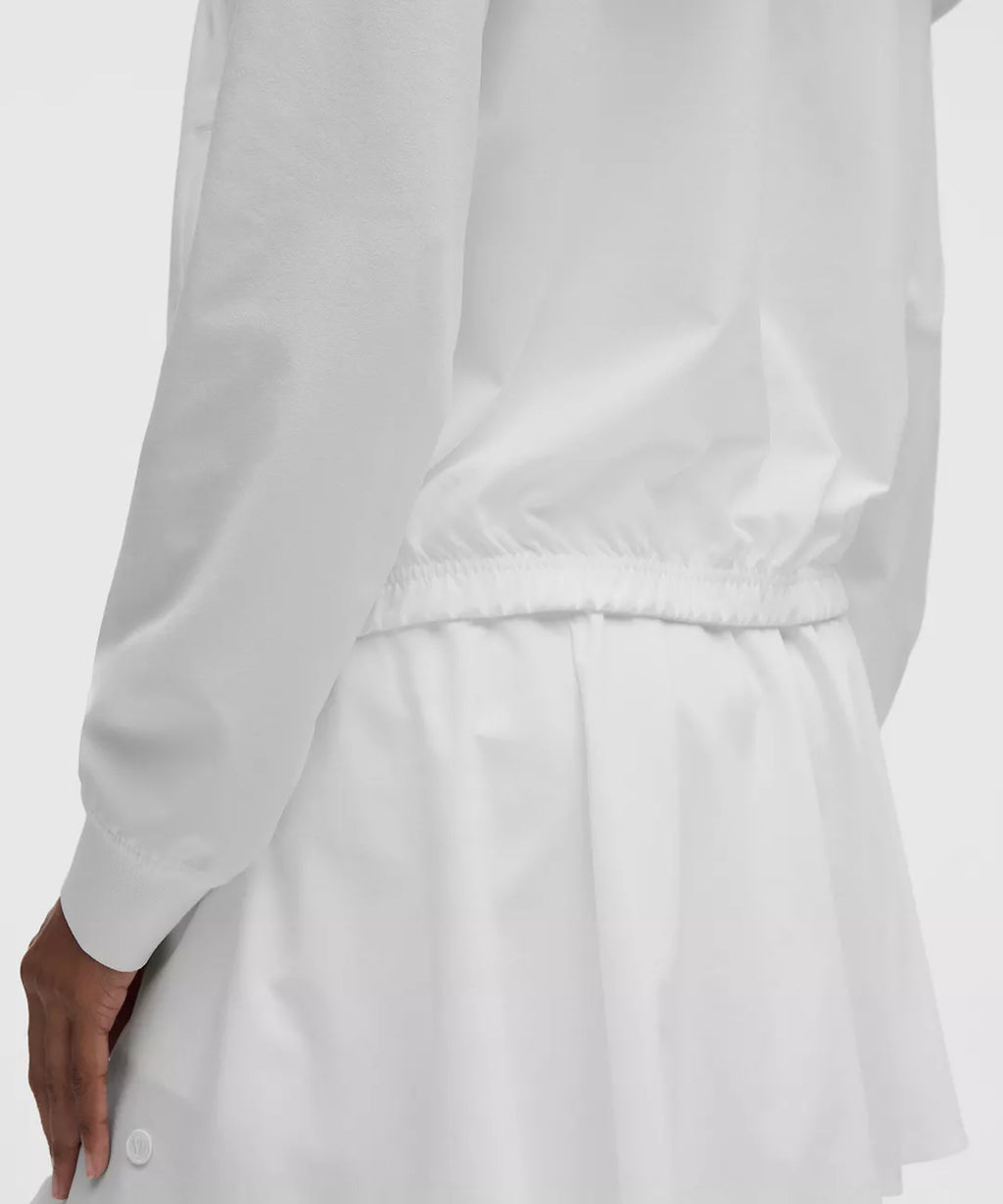 Lululemon Court Rival Tennis Track Jacket-White/White
