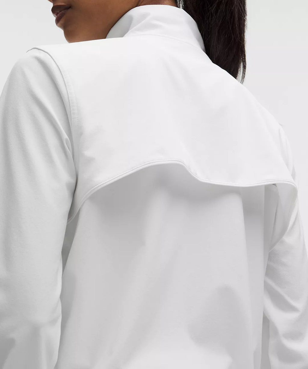 Lululemon Court Rival Tennis Track Jacket-White/White