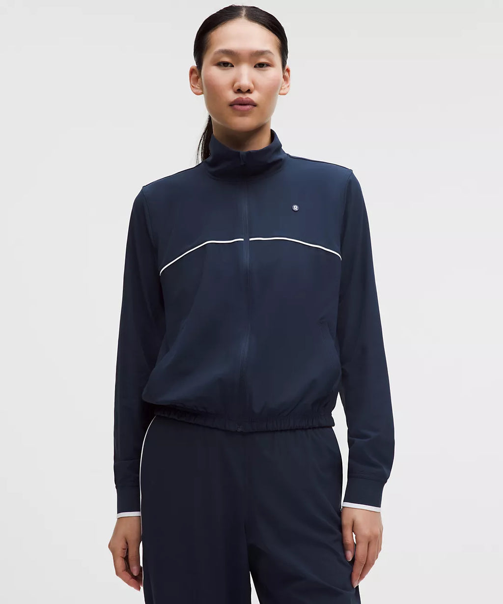 Lululemon Court Rival Tennis Track Jacket-Club Blue/White