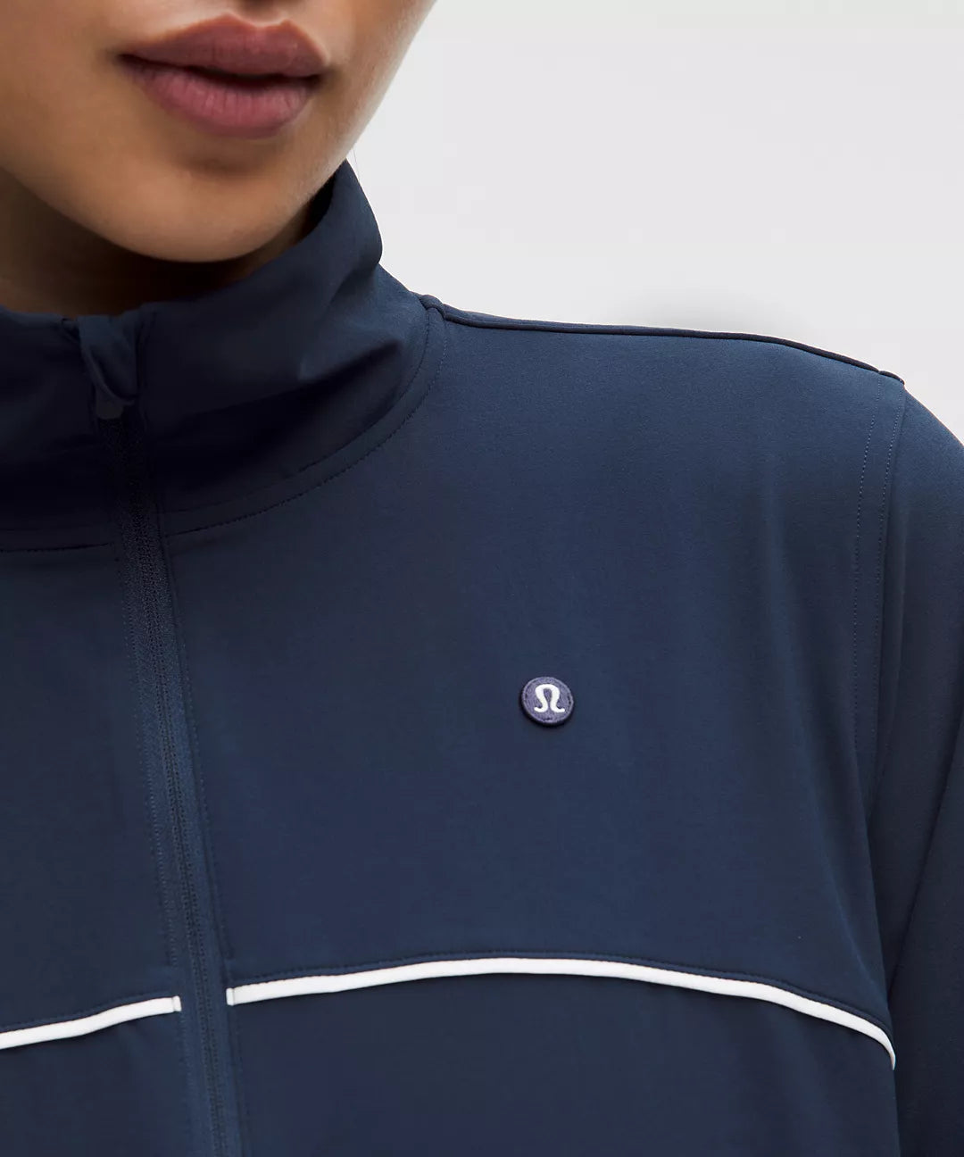 Lululemon Court Rival Tennis Track Jacket-Club Blue/White