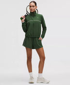 Lululemon Court Rival Tennis Track Jacket-Ivy Grove/White