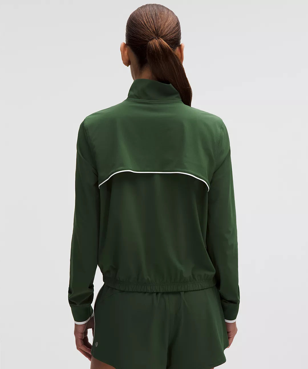 Lululemon Court Rival Tennis Track Jacket-Ivy Grove/White