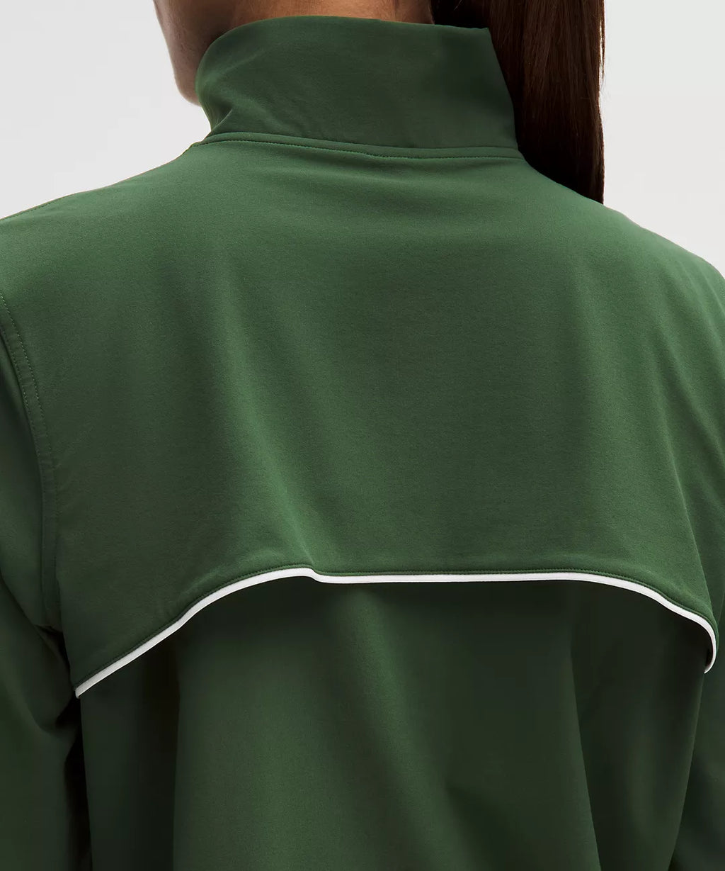 Lululemon Court Rival Tennis Track Jacket-Ivy Grove/White