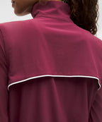 Lululemon Court Rival Tennis Track Jacket-Burgundy Bay/White